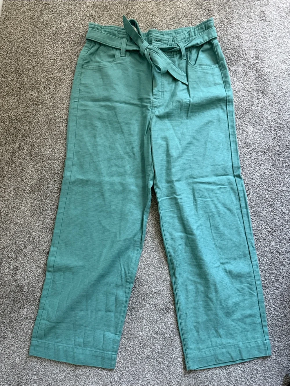 J. Crew Teal Tie-Waist Pants